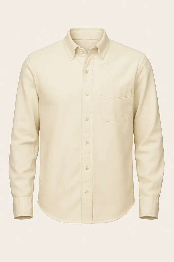Premium Plain Cream Color Shirt