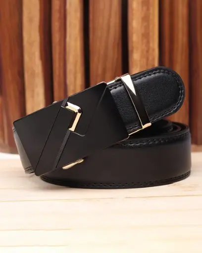 Ratchet Belt with Metal Buckle